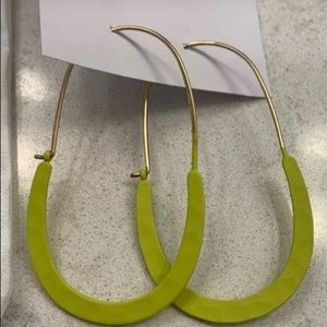 Evereve yellow hoop earrings